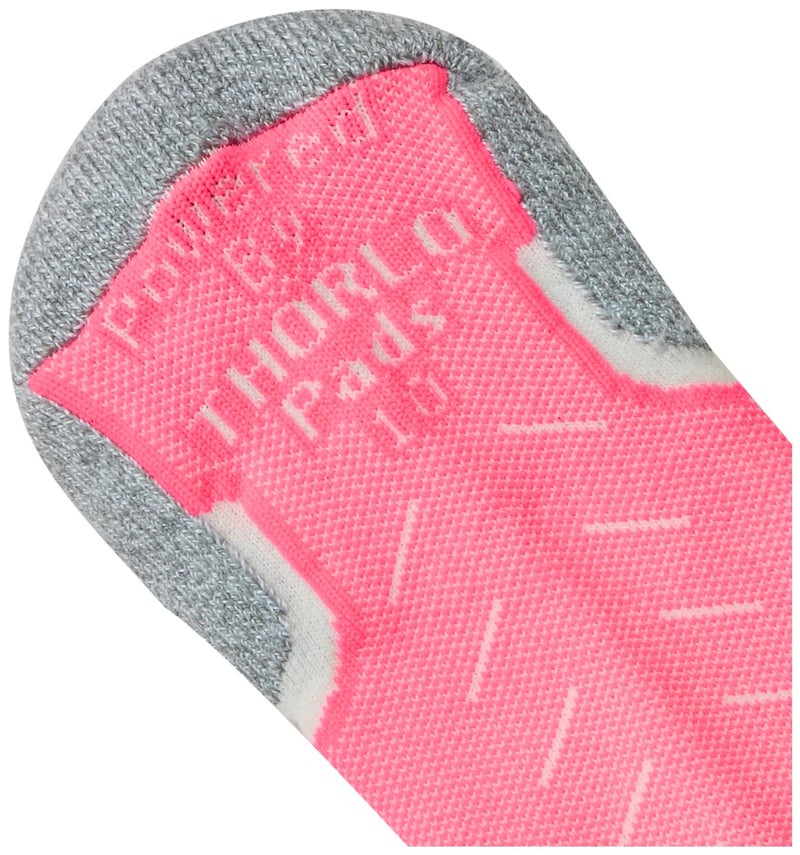 thorlos Experia Multi-Sport Thin Padded Low Cut 3 Pair Pack Socks Sockshosiery, Electric Pink, Medium - Image 2